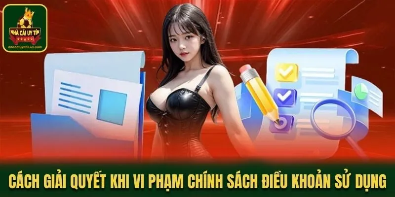 Cách giải quyết khi vi phạm chính sách điều khoản sử dụng